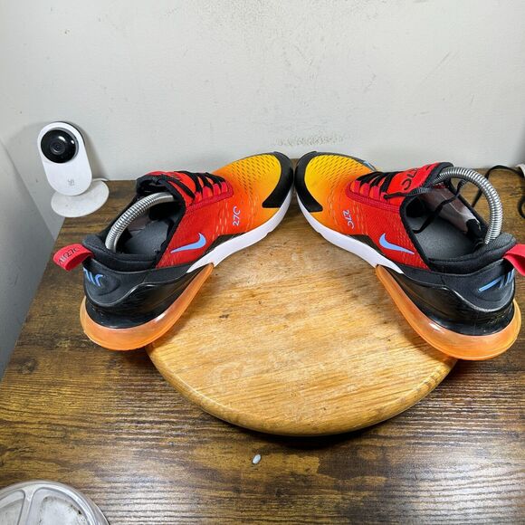 Nike Air Max 270 Sunset 2022 Men's Size 9.5 University Red Gold Shoe DQ7625-600 - Picture 5 of 9